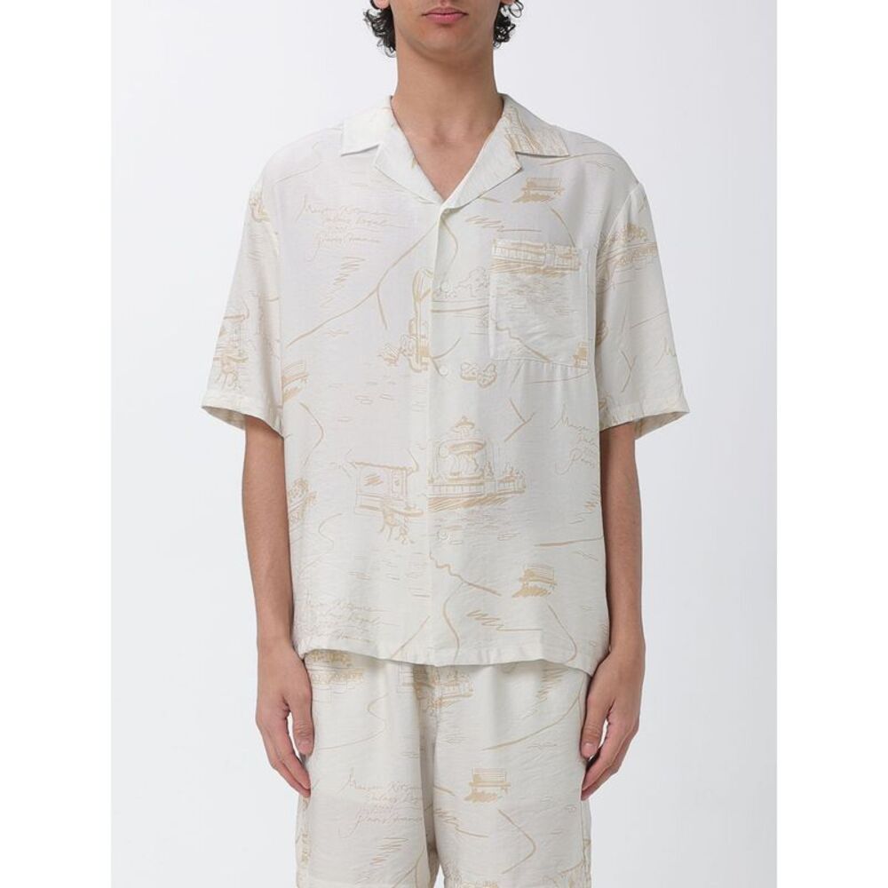 Maison Kitsune Men Maison Kitsune Viscose Blend Casual Shirt